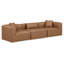 Canapé modulaire en similicuir 3 pièces Houswerth-94884227