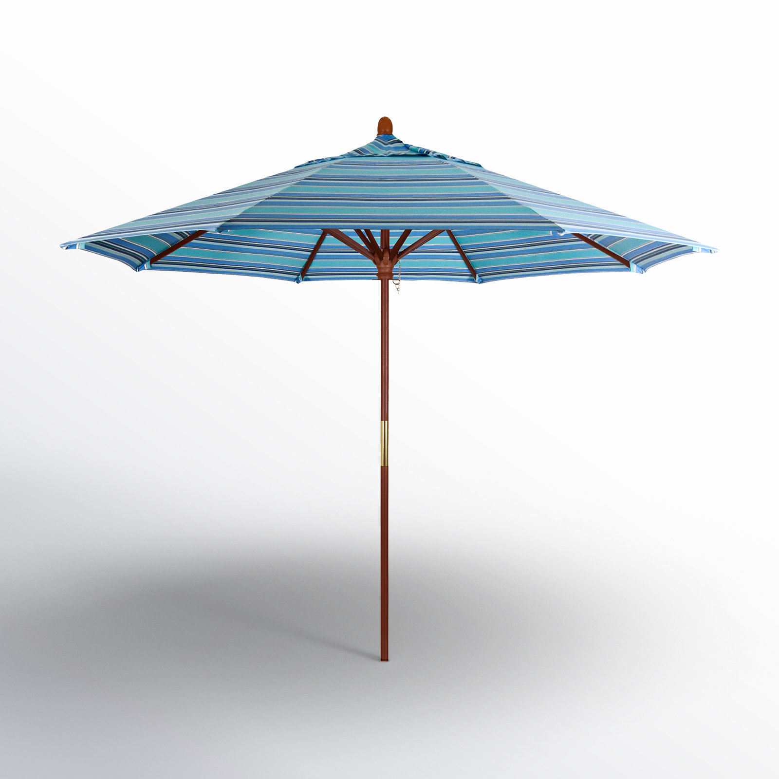 Manford 108'' Sunbrella® Outdoor Umbrella, Dolce Oasis Stripe Sunbrella®