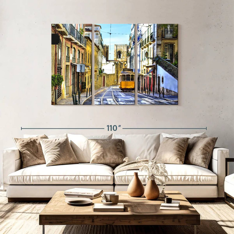 Rue Sireci à Lisbonne, H 48 po x l 74 po