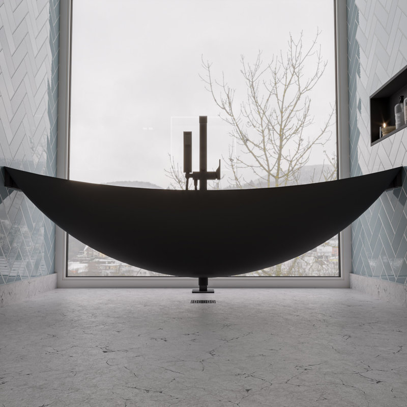78.75'' x 33.5'' Soaking Fiberglass Bathtub