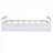 Small Space Guest Or Bedroom Twin Size Platform Bed Solid Pine Construction White-toned With Pull Out Trundle