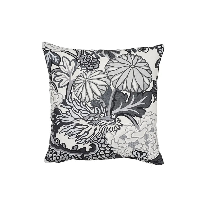 Chiang Mai Dragon Pillow, 18" x 18", Jade