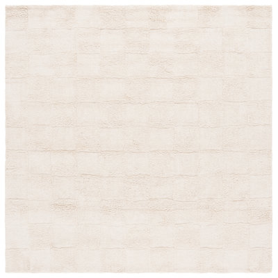 Sarik Handtufted Recycled Cotton Machine Washable Solid Color Rug