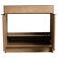 Meuble-lavabo de 36 po avec portes à charnières en acier inoxydable - chêne imitation Bvb02436imo