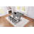 59" Wide 6-Piece Solid Wood Bar Table Set With USB Charging Port And Backless Stools-254101303