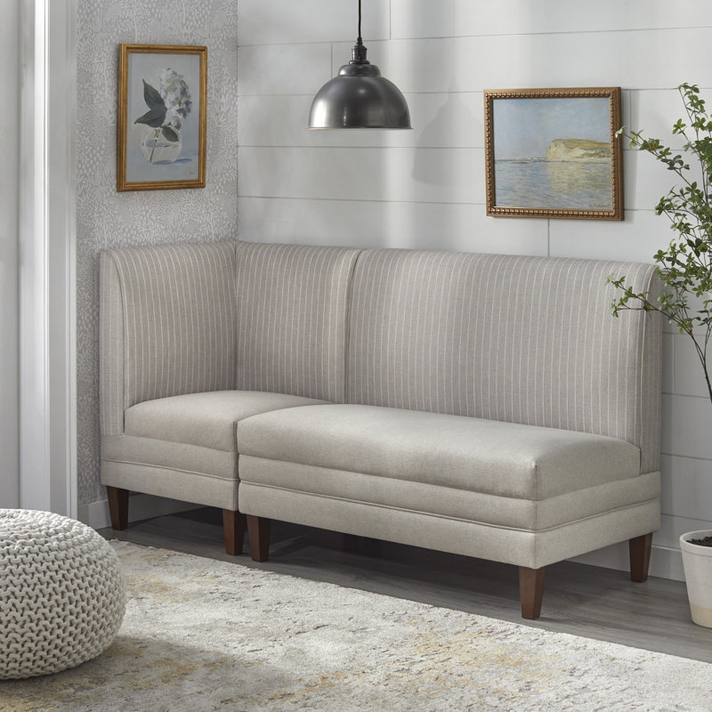 Ensemble banc et chaise d'angle Carissia Lauralee, Beige
