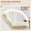 Fauteuil de bureau massant inclinable blanc classique avec repose-pieds et base pivotante à 360 degrés pour bureau à domicile