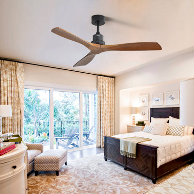 Nicola 52" 3 - Blade Standard Ceiling Fan with Remote Control