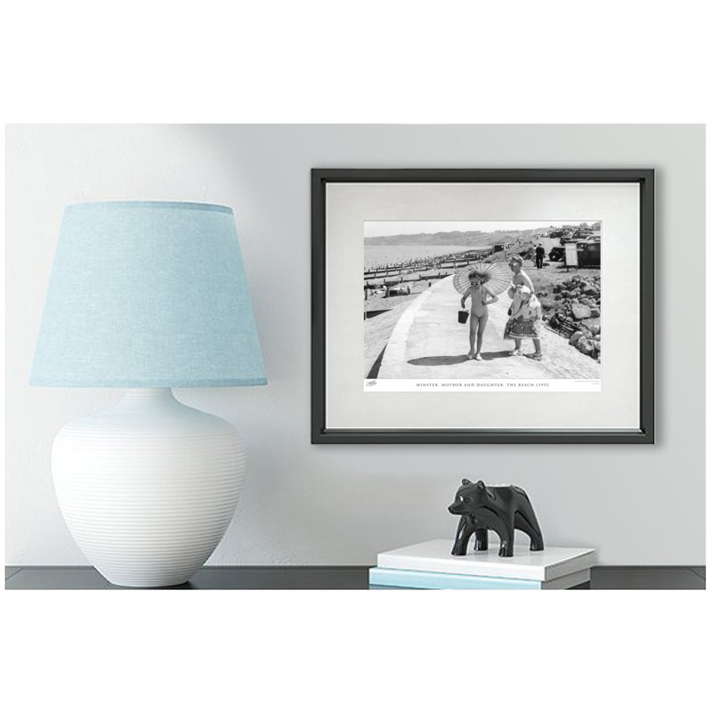 Minster, Mother And Daughter, The Beach C1952 by Francis Frith - Single Picture Frame Print, 28cm H x 36cm W x 2.3cm D