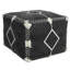Repose-pieds 18 po noir 100% coton