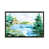 Toile encadrée de bois rustique foncé
