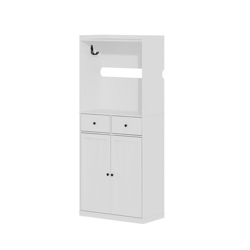 Meuble à chaussures d'entrée avec tiroirs et rangement pour bottes - 2 tiroirs