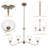 4-Light Linear Dimmable Chandelier-601221087