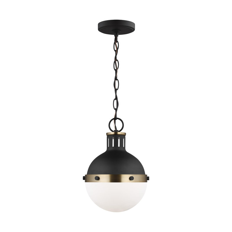 Hanks 1 - Light Pendant, 11.63" H x 8.13" W x 8.13" D, Midnight Black, No 