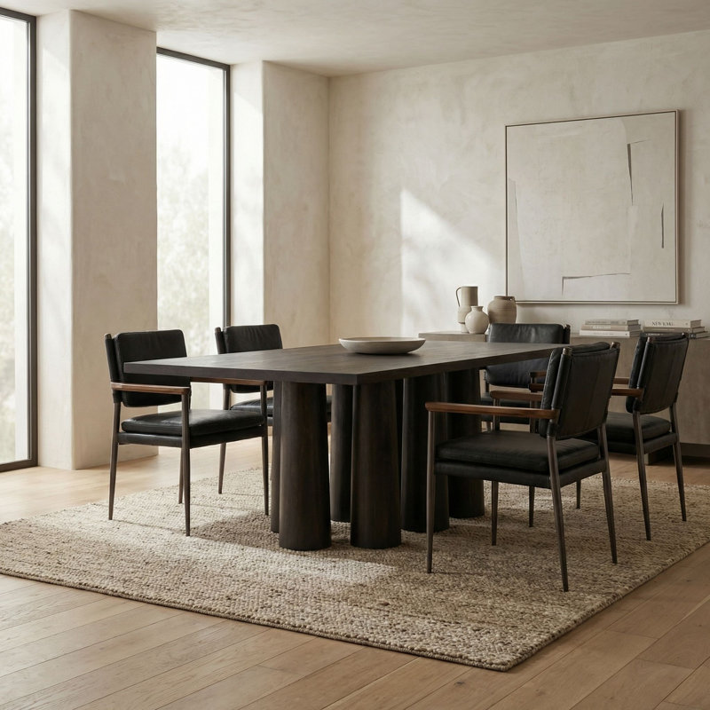 Severity Walnut Wood Dining Table