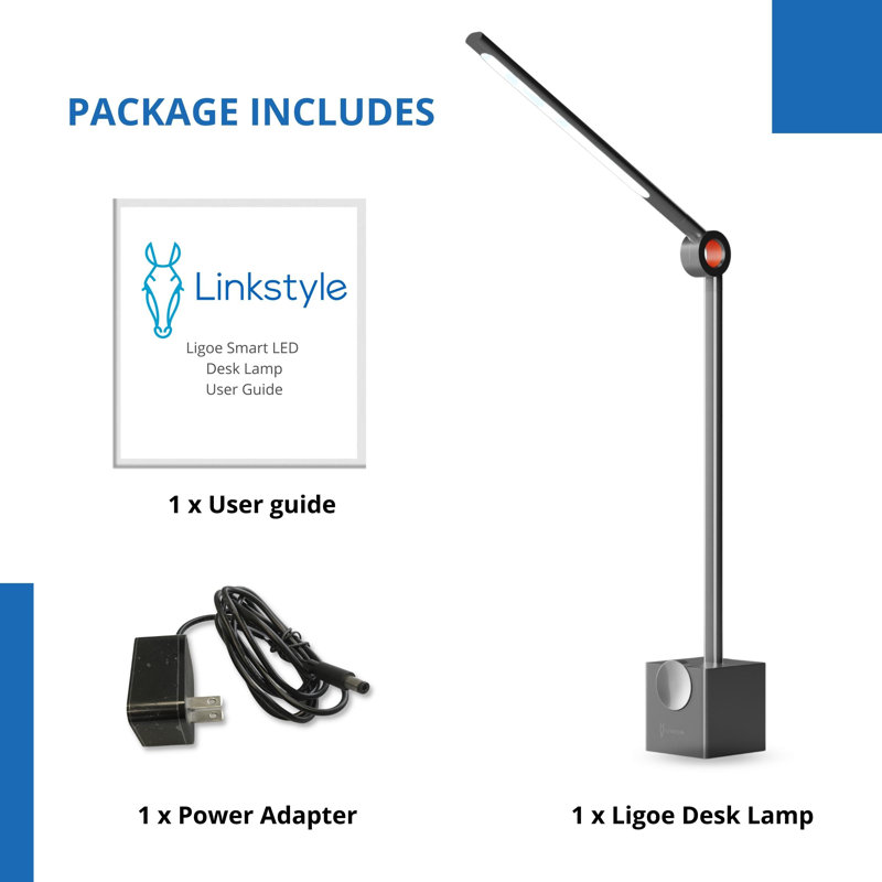 Ligoe Adjustable Metal USB Lamp Base Lamp