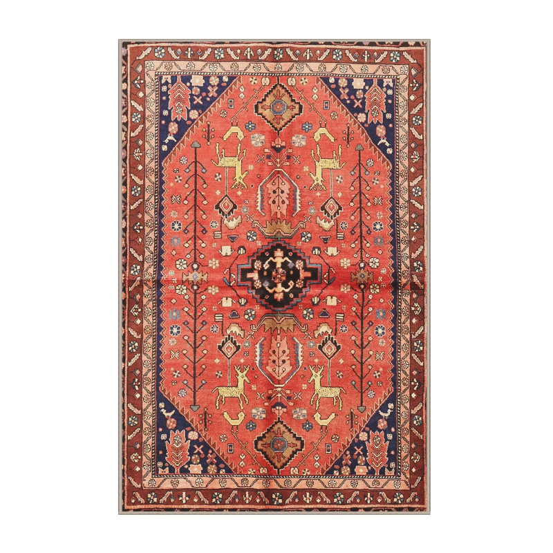 Tapis oriental rouge et bleu, Rectangle 8 pi x 12 pi