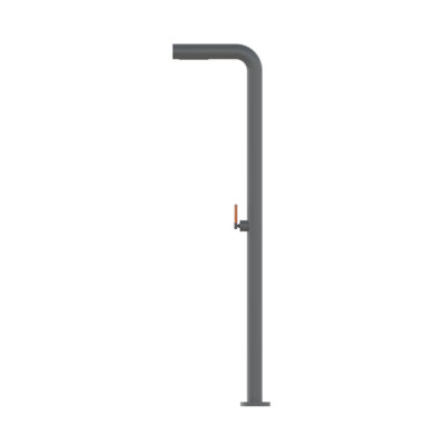 Temperature Controlled Stainless Steel Rust-free Free Standing Outdoor Shower and Footwash Spout