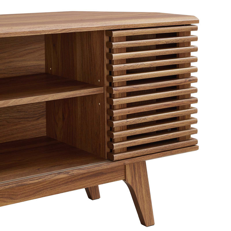 Render 46" Corner TV Stand by Modway, Walnut