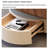 Minimalist walnut grain coffee table living room