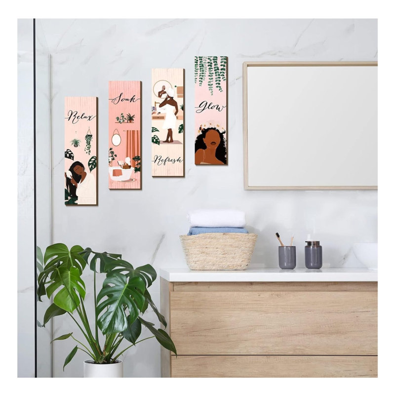 Ensemble d'art mural noir "Black Women Boho"