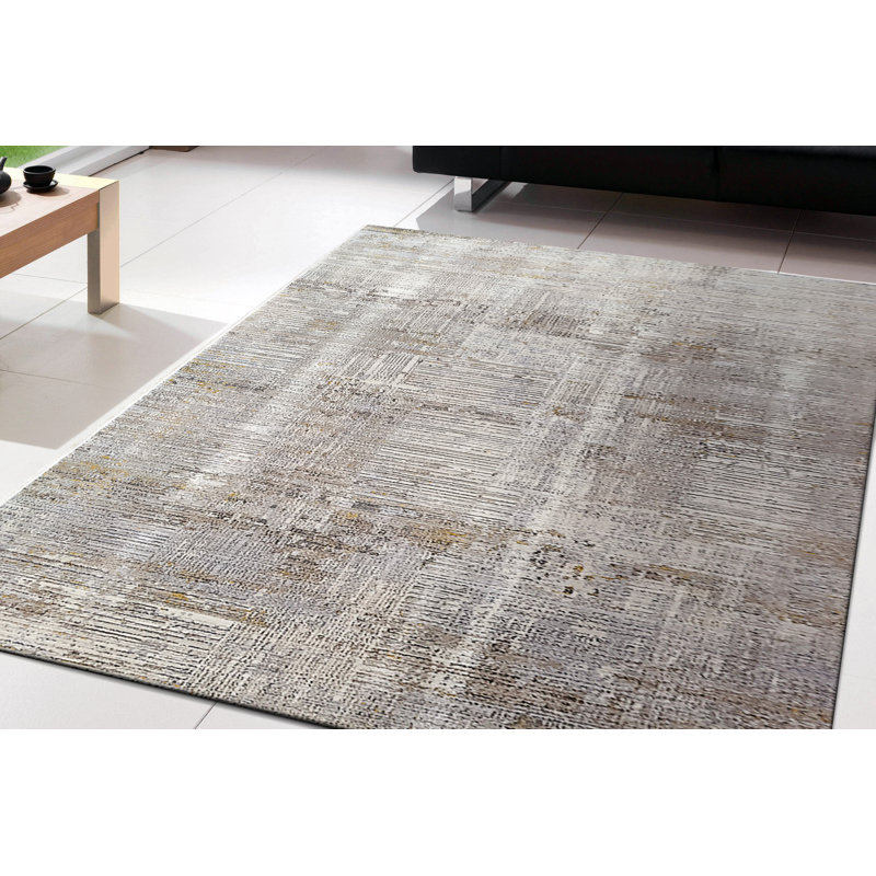 Unique Abstract Indoor Rug, Rectangle 2'2" x 3'11"