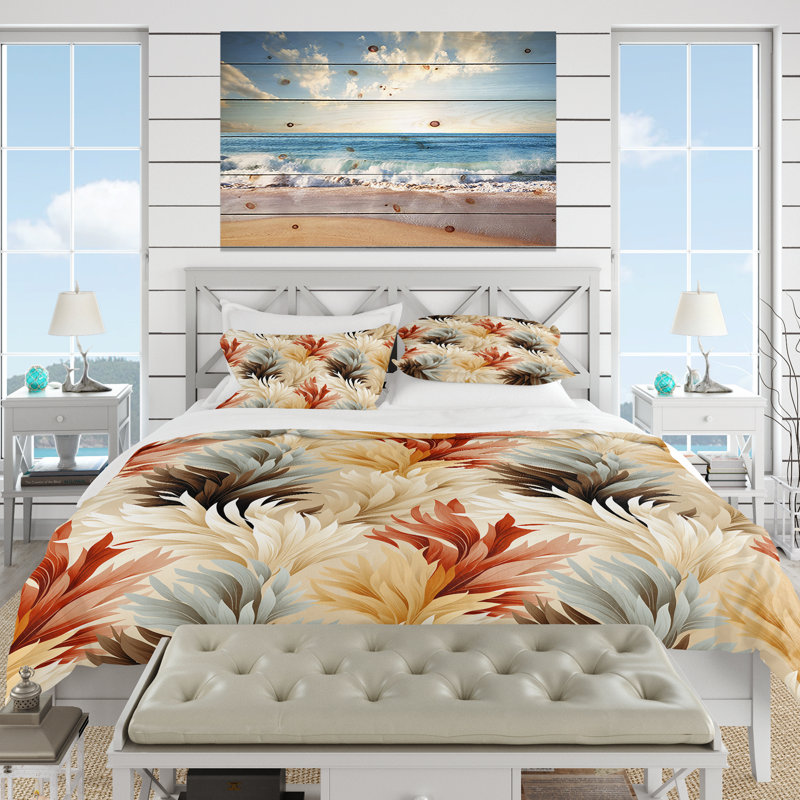 Ensemble de housse de couette Driftwood Dreams, Housse de couette pour très grand lit et 2 très