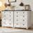 Farmhouse 5 Drawer Dresser For Bedroom, 33.2" Tall Small Dressers & Chest Of Drawers, Rustic Wood Dresser With Metal Handle, Storage Organizer Closet For Living Room, Hallway, Entryway-598933853