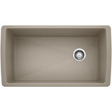 Diamond SILGRANIT 33.5" L x 18.5" W Super Single Undermount Kitchen Sink