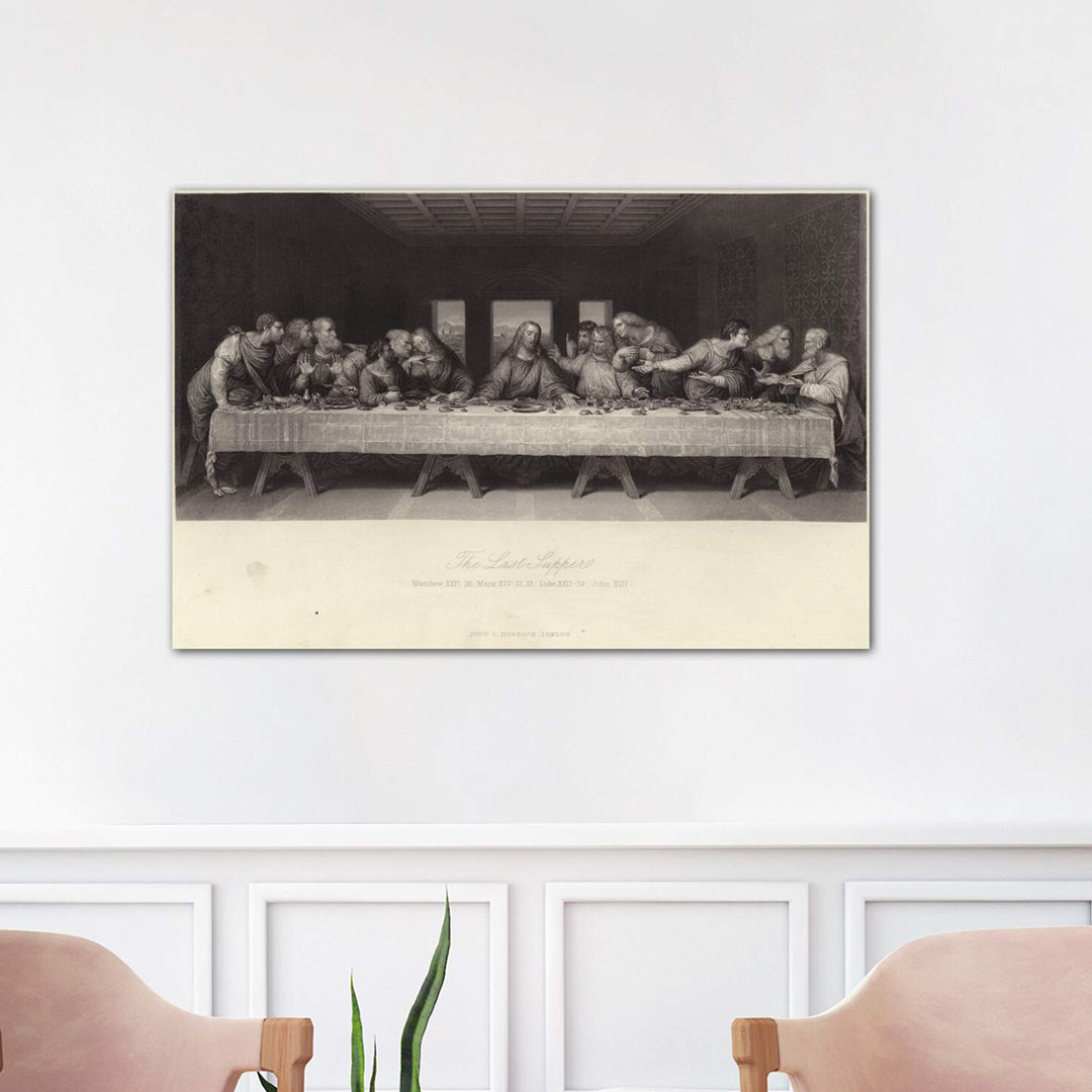 The Last Supper by Leonardo Da Vinci - Wrapped Canvas Painting