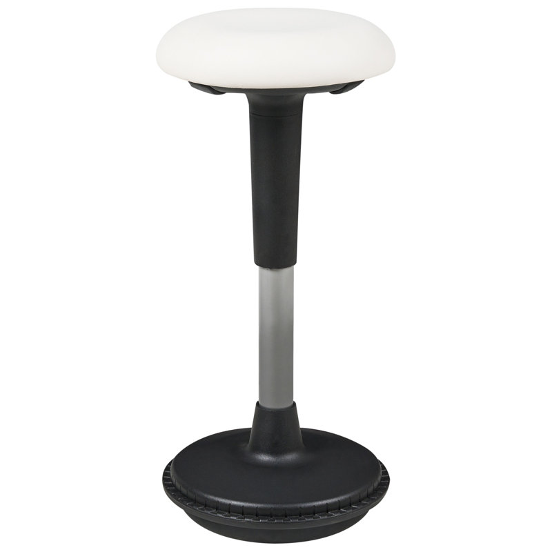 Adjustable Height Ergonomic Active Stool, White