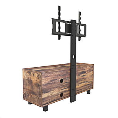 Console de télévision rustique avec armoire de rangement