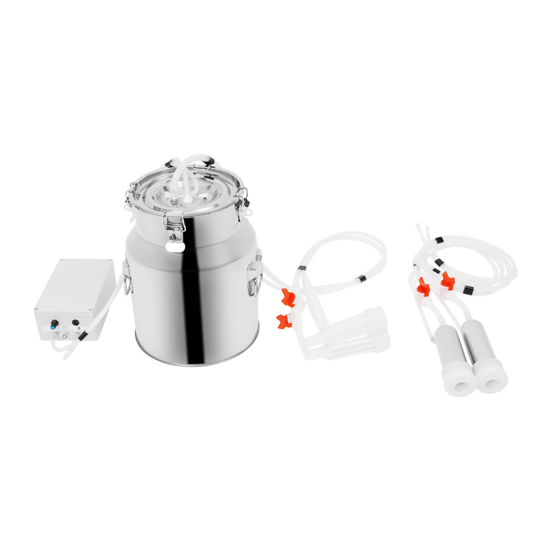 Pulsation Cow Milking Machine Electric Cow Milker Milking Machine With Stainless Steel Bucket