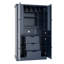 Armoire de cuisine autoportante avec 4 portes, 3 tiroirs et 6 tablettes de porte-129188356