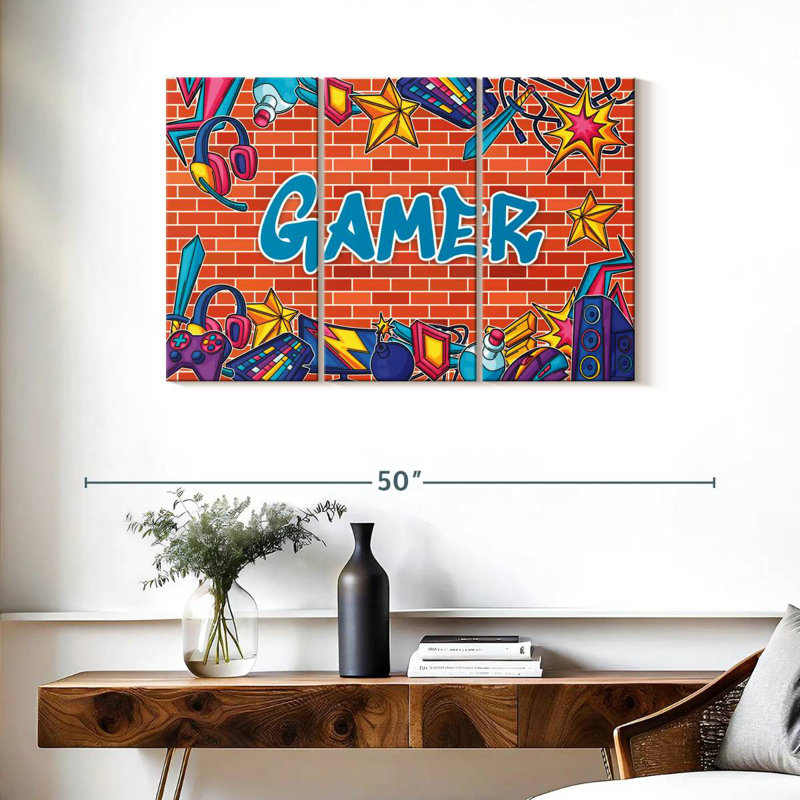 Senne Graffiti Gamer, H 24 po x l 38 po