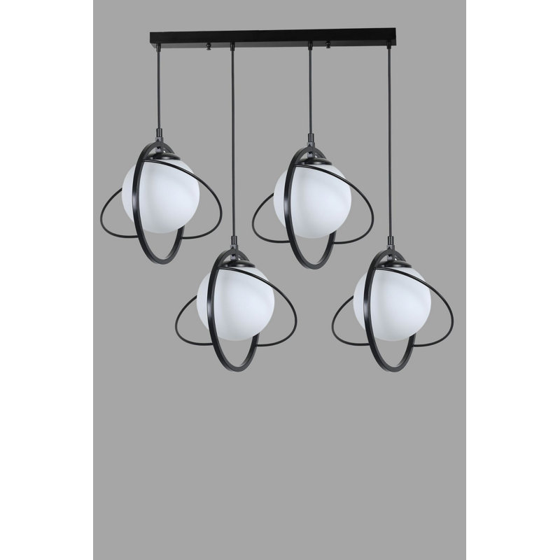 Chandle Chandelier, White/Black