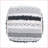 Pouf, Faux Yarn Fabric Casual Accent for Living Room/Bedroom, 26x26 Inches | Ivory+Grey | Fabric