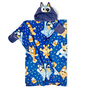 Bluey Bouncy About Hooded 3D Sculpted Hood Silk Touch Throw Blanket 40X50 Inches