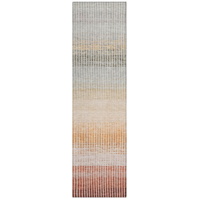 Machine Washable Indoor/Outdoor Chantille ACN2313 Stripes Rug