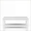 Table basse blanche transitionnelle décontractée avec 2 tiroirs de rangement Roulettes pour le salon, peu encombrantes
