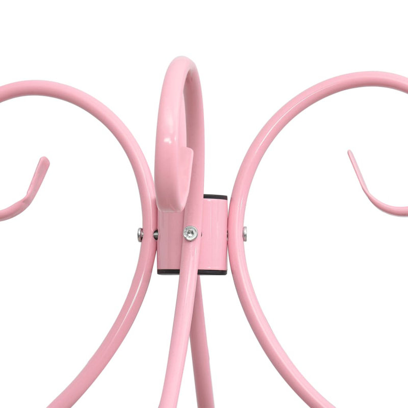 Rocky Metal Bed, pink, 180 x 200 cm