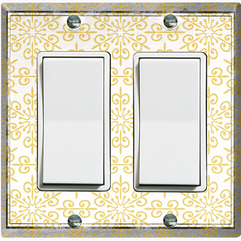 Christmas Elegant Bright Star 2 - Gang Toggle Light Switch Standard Wall Plate