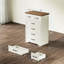 Ensemble de chambre à coucher 2 pièces Ravenwood - Commode 6 tiroirs et 2 tables de chevet avec éclairage à DEL et prises de courant-511025211