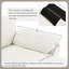 Ensemble de canapé-lit modulaire convertible Free Combination, canapé-lit d'angle rembourré 4 places, causeuse à assise profonde avec repose-pieds