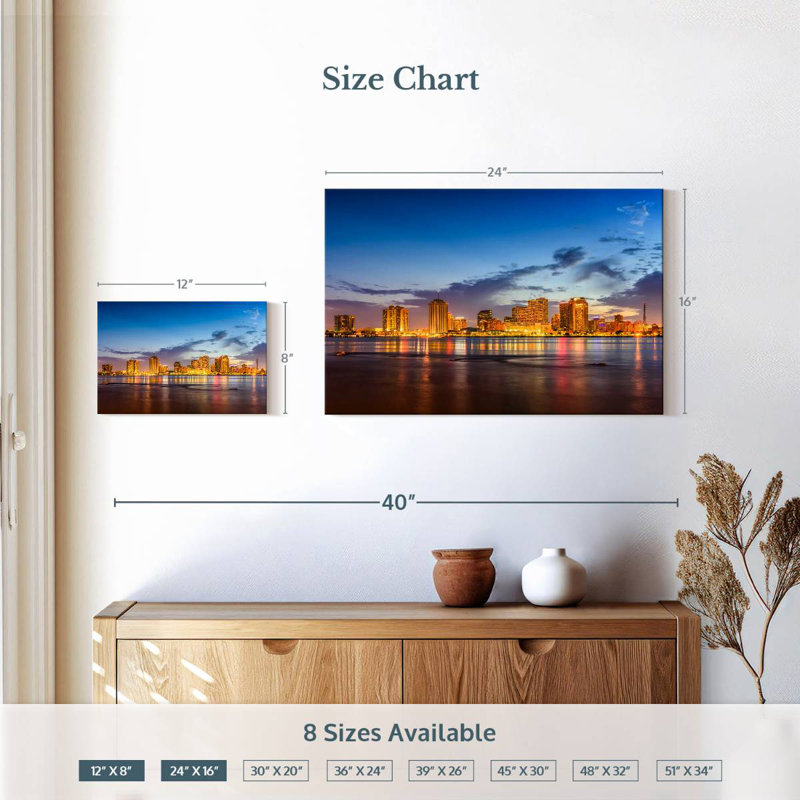 Sireci New Orleans Waterfront, 16" H x 24" W