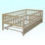 Lit de jour moderne en bois avec lit gigogne et clôture-88049324-88049328