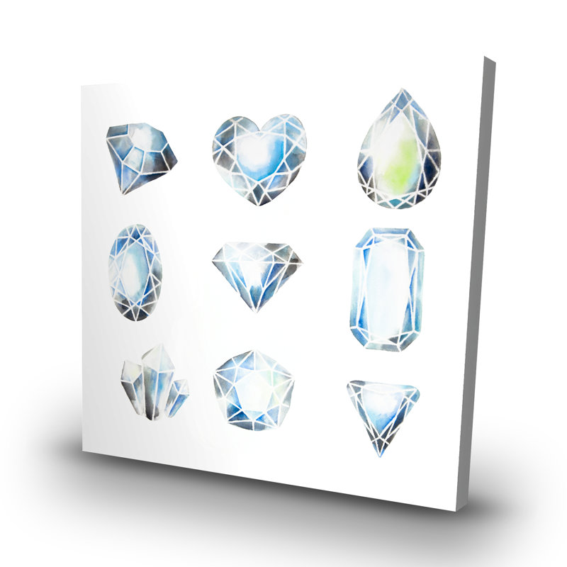 Crystals - 32"x32" art on canvas