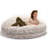 6 Foot Cocoon - Large Bean Bag Chair, Premium Luxe Faux Fur-2063230195
