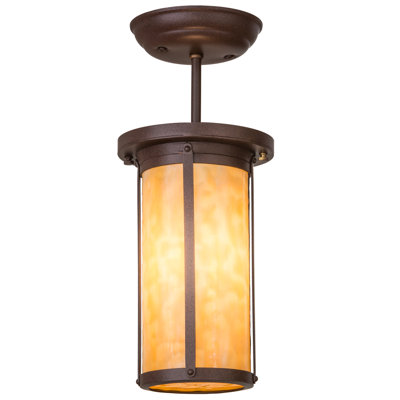 Plafonnier semi-encastré cylindrique à 1 lumière de 6 po Overbrook