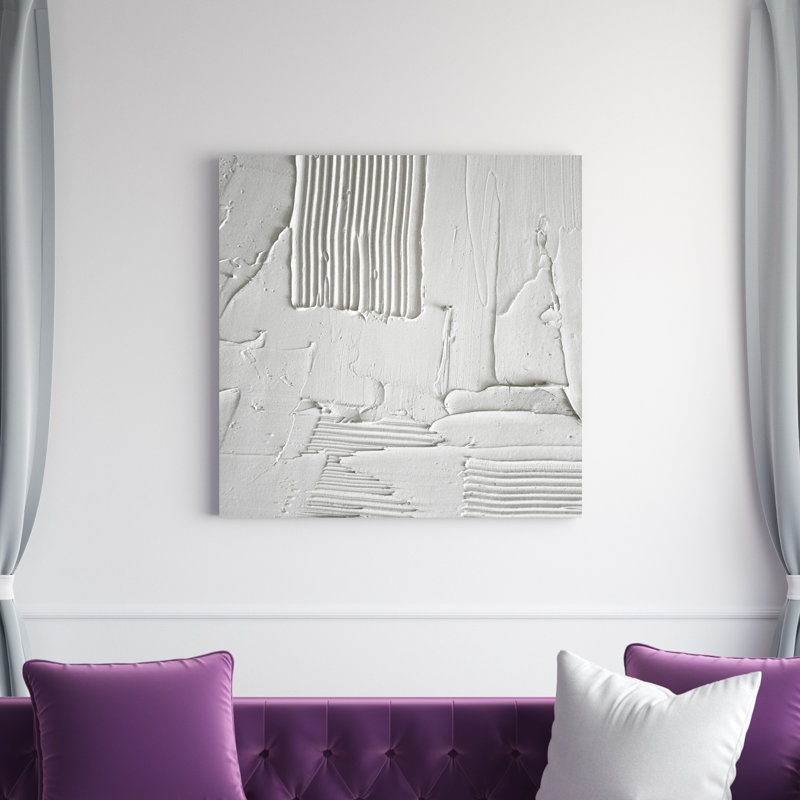 Art relief 3, abstrait texturé, H 36 po x l 36 po, Non, Toile tendue